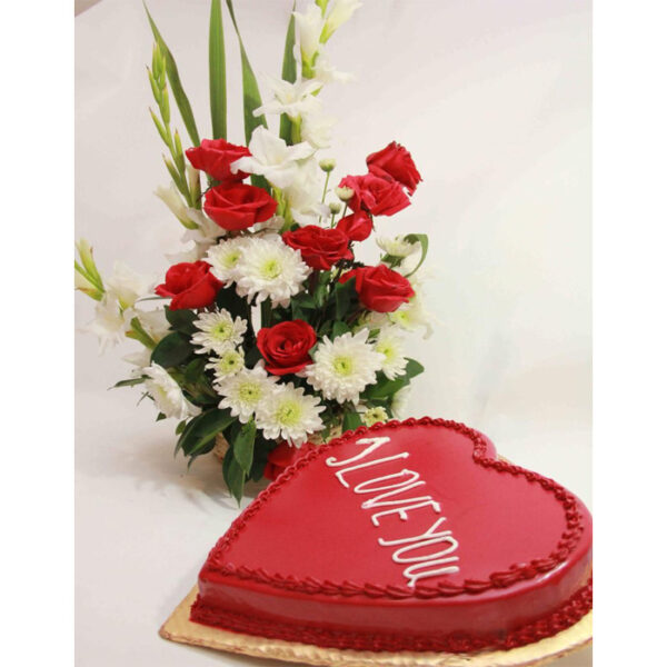 Cake with Flower Basket