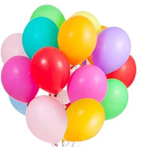 10 Round shape helium filled plain balloons