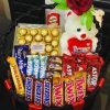 Large Imported Chocolate basket with teddy bear