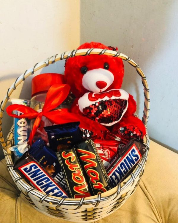 Chocolate Basket with teddy bear