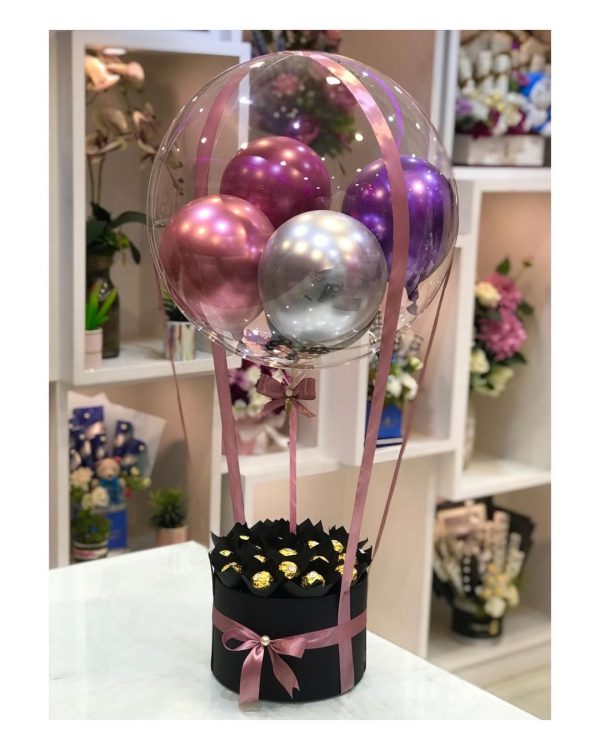 Metallic Floral Balloon