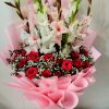 Pink White Theme Bouquet in Medium